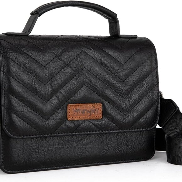 Wrangler Mini Crossbody Purses for Women 3 in 1 Quilted Small Top Handle Bag Set - Picture 4 of 8